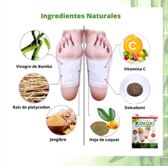 kinoki® - 🌿Parche Desintoxicante🌿 2x1 (20 parches)